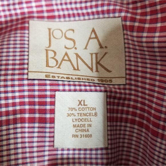 Jos. A. Banks Casual Plaid Button Up - Picture 5 of 5